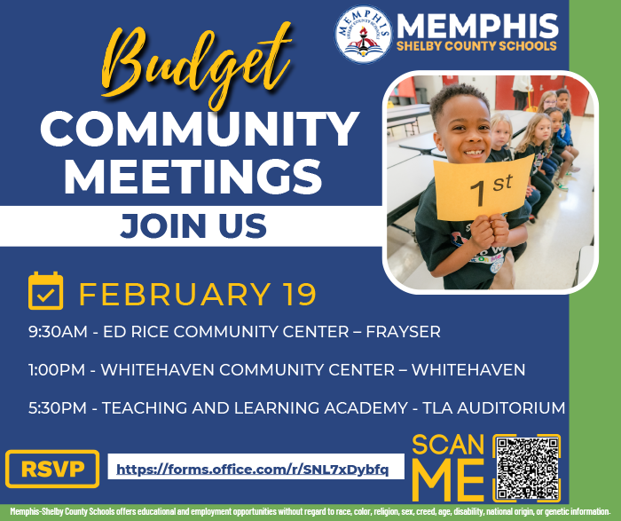 Budget Community Meetings Feb 19