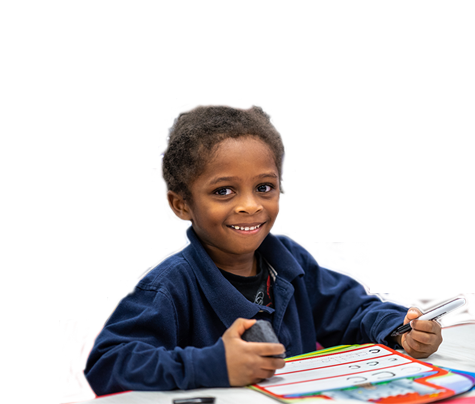 SCS African American Student smiling in classroom